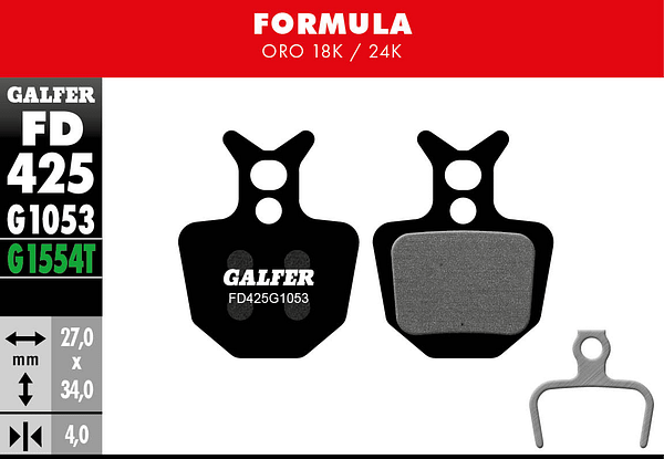 Pastilhas GALFER Formula Oro FD425G1053 -STD