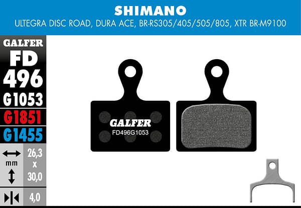 Pastillas GALFER  Shimano XTR 2019 (2p.) FD496G1053 -STD