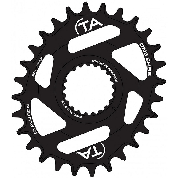 Chainring TA ONE SH52 Ovalution 12v Shimano 30T